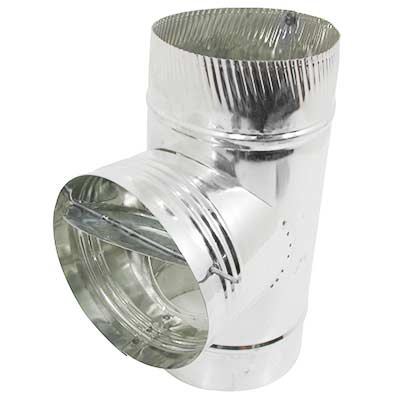 TEE VENTILA LAMINA GALVANIZADA 6″