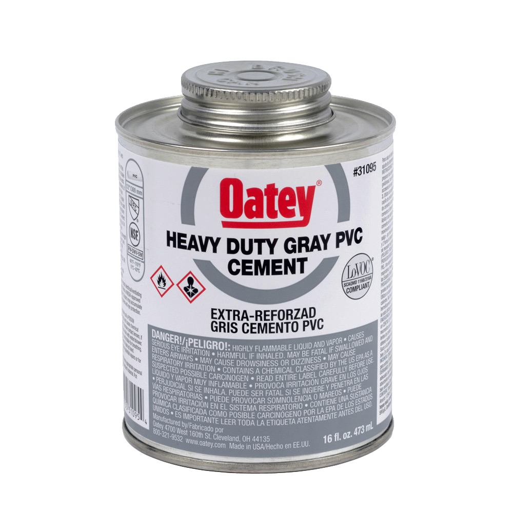 PEGAMENTO P/PVC GRIS EXTRA REFORZADO OATEY 1/4 LT (32379MX)