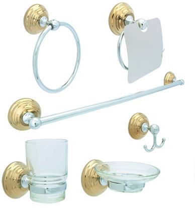 ACCESORIOS P/BAÑO DICA CROMO-ORO (1500.1)