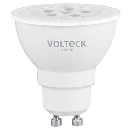 FOCO TIPO GU10 6 W. LUZ CALIDA VOLTECK (LED-106EC)