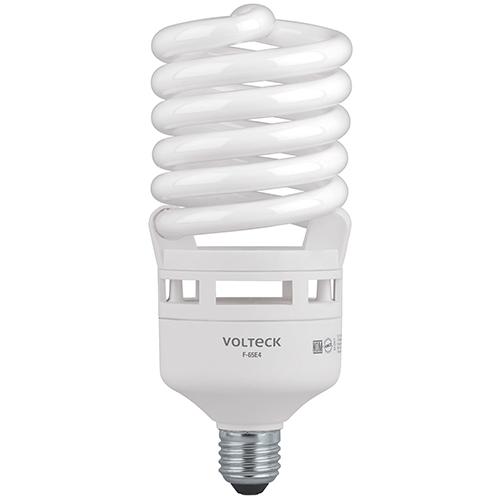 FOCO AHORRADOR ESPIRAL 65 W VOLTECK (F-65E4) 46830