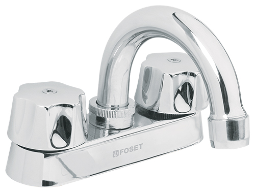 MEZCLADORA LAVABO FOSET BASIC CUELLO CURVO (M-050) 49236