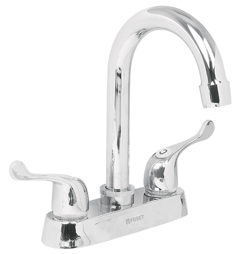 MEZCLADORA LAVABO FOSET BASIC CUELLO ALTO CROMO (M-060P) 49280