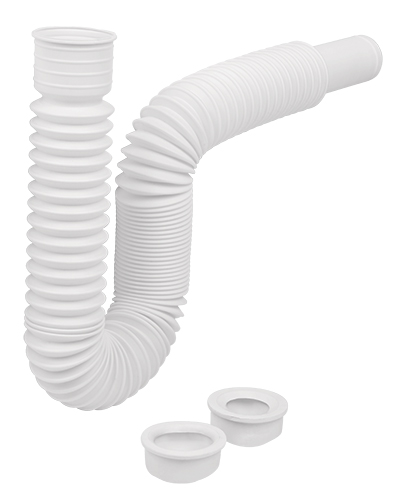 TRAMPA LAVABO O FREGADERO POLIETILENO BLANCO 95 CM FOSET (CE-232) 49509