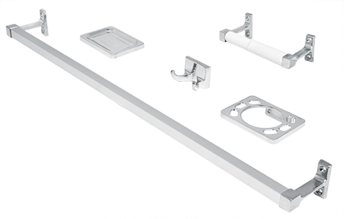 JUEGO DE ACCESORIOS METALICOS P/BAÑO FOSET (A-900) 49607