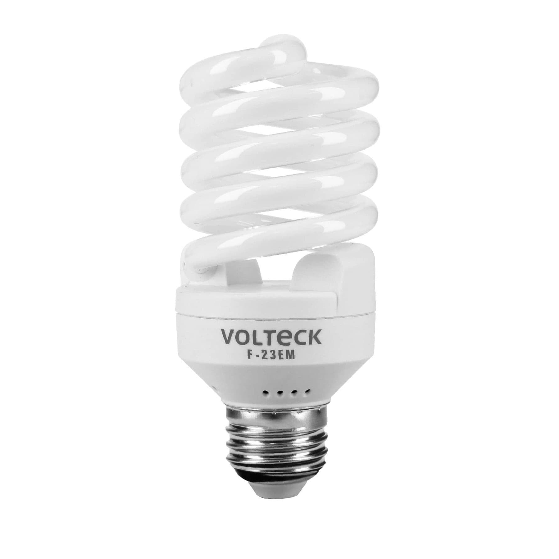 FOCO AHORRADOR ESPIRAL T2 25W. LUZ DE DIA VOLTECK (F-25EM)