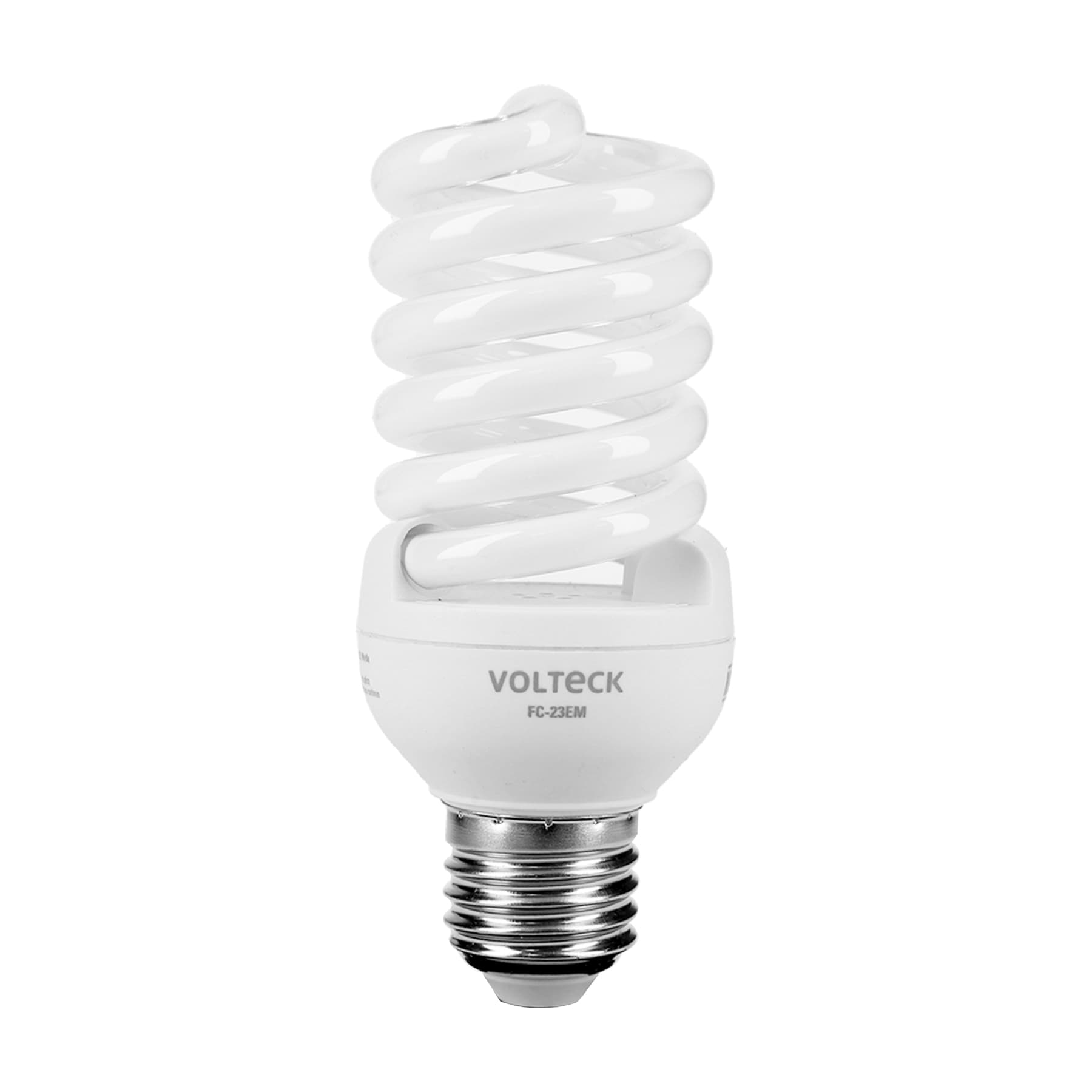 FOCO AHORRADOR ESPIRAL T2 25W. LUZ CALIDA VOLTECK (FC-25EM)