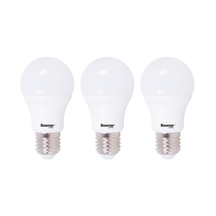 FOCO LED A19 8.5W 6500K (3 PIEZAS) (FOLBO3A198.56500) BOOMER L.