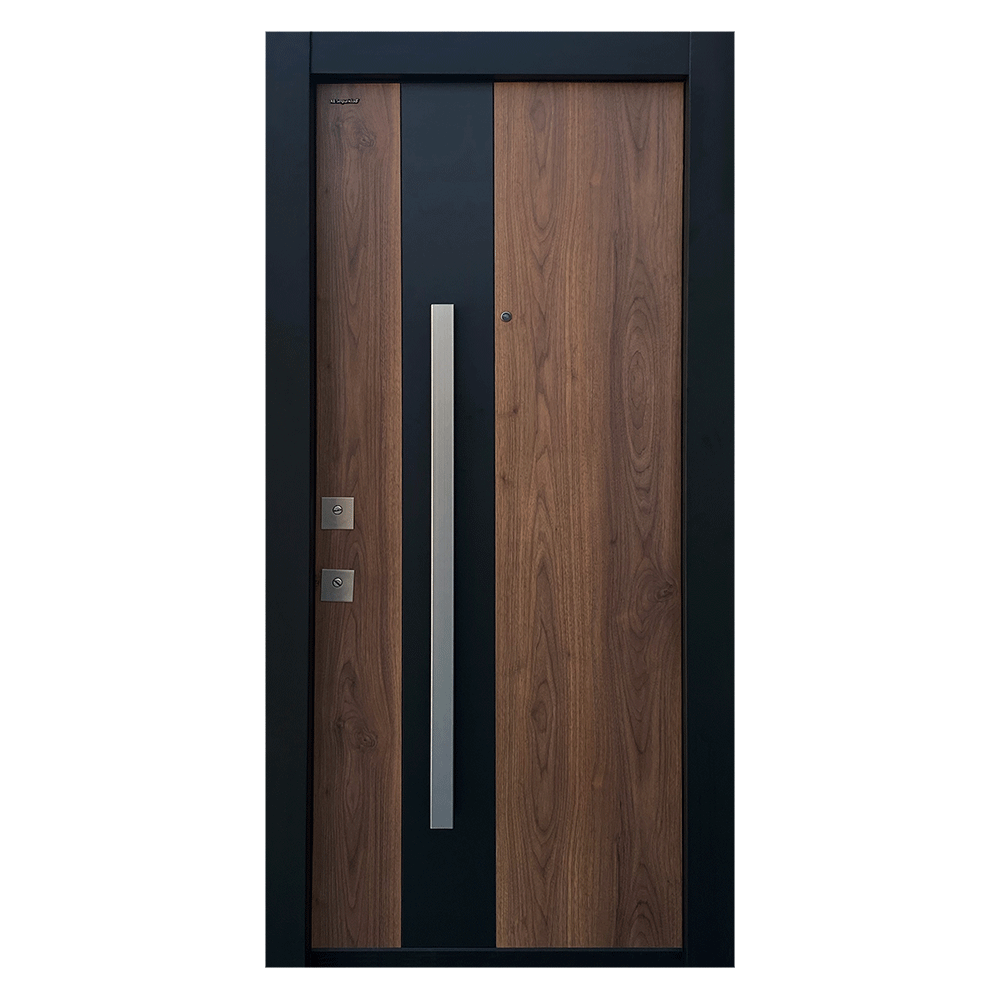 PUERTA DE SEGURIDAD RIO TABACO  DER. (.95X2.15 MTS) (ACERO+MADERA)