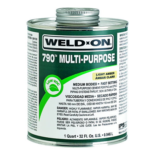 PEGAMENTO P/PVC, CPVC, ABS 790 16 OZ (WELD-ON)