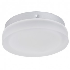 LAMPARA PLAFOND REDONDO VIDRIO FROST TERM GRIS CALUX (A77301)