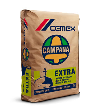 CEMENTO CAMPANA GRIS 25 KG.