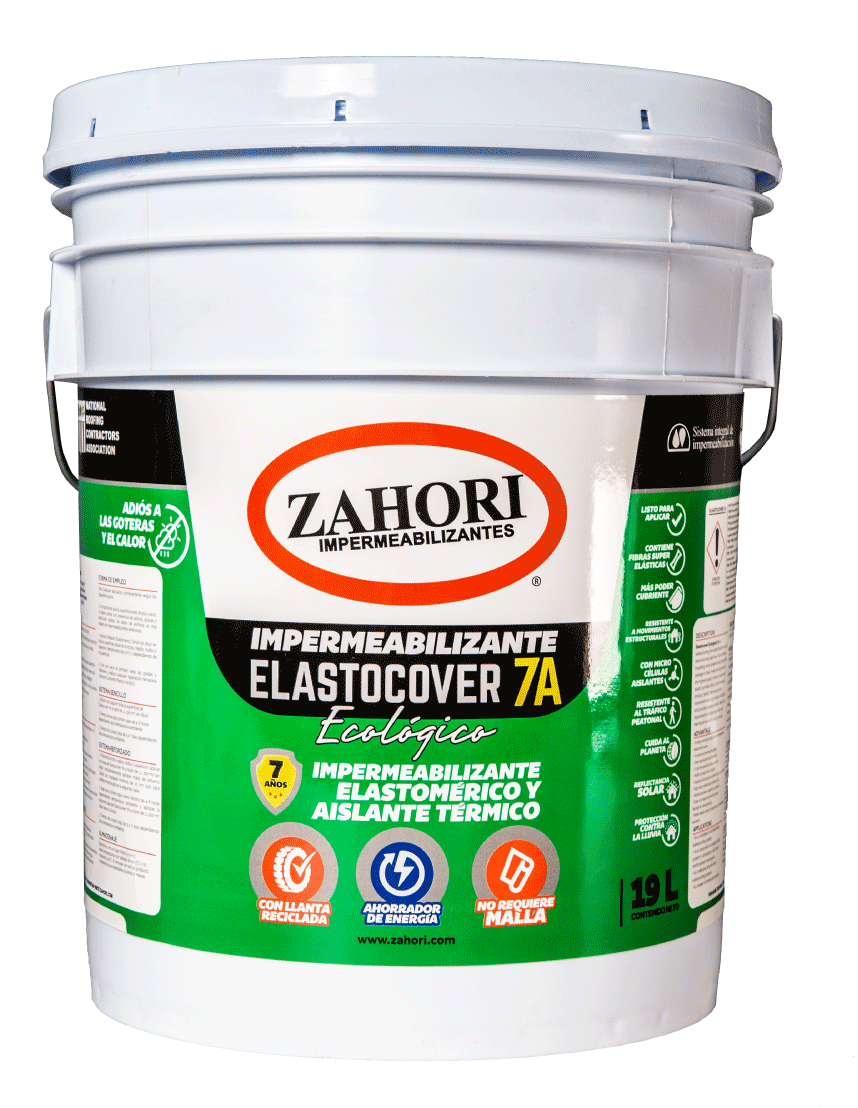 ELASTOCOVER FIBRATADO ECOLOGICO ZAHORI 7 AÑOS  BLANCO CUBETA