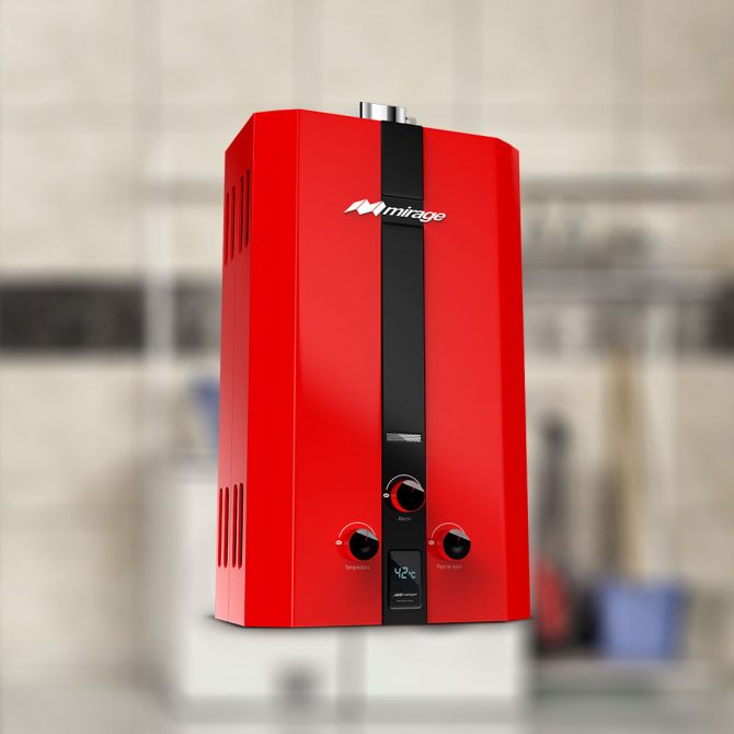 BOILER DE PASO MIRAGE FLUX ROJO 10 LTS