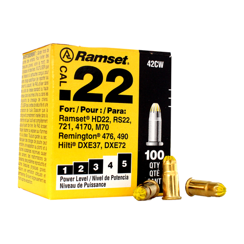 FULMINANTE AMARILLO CAL. 22 P/PISTOLA C/PISTON (A. VEL.)