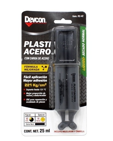 PLASTI ACERO DEVCON 25 ML. (JERINGA) (R2-42)