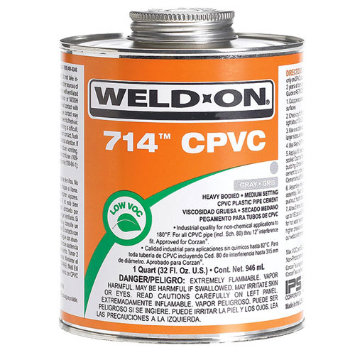 PEGAMENTO P/CPVC CED-80 # 714 16 OZ. (WELD ON)