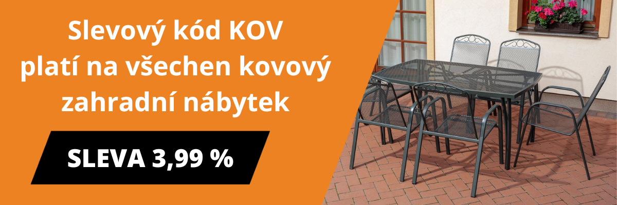 kovový zahradní nábytek akce