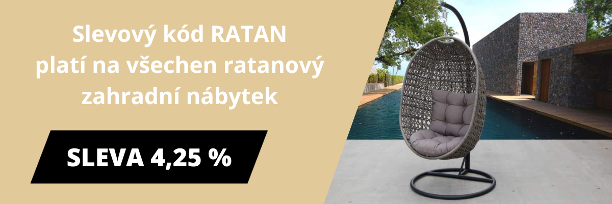 ratanový zahradní nábytek akce