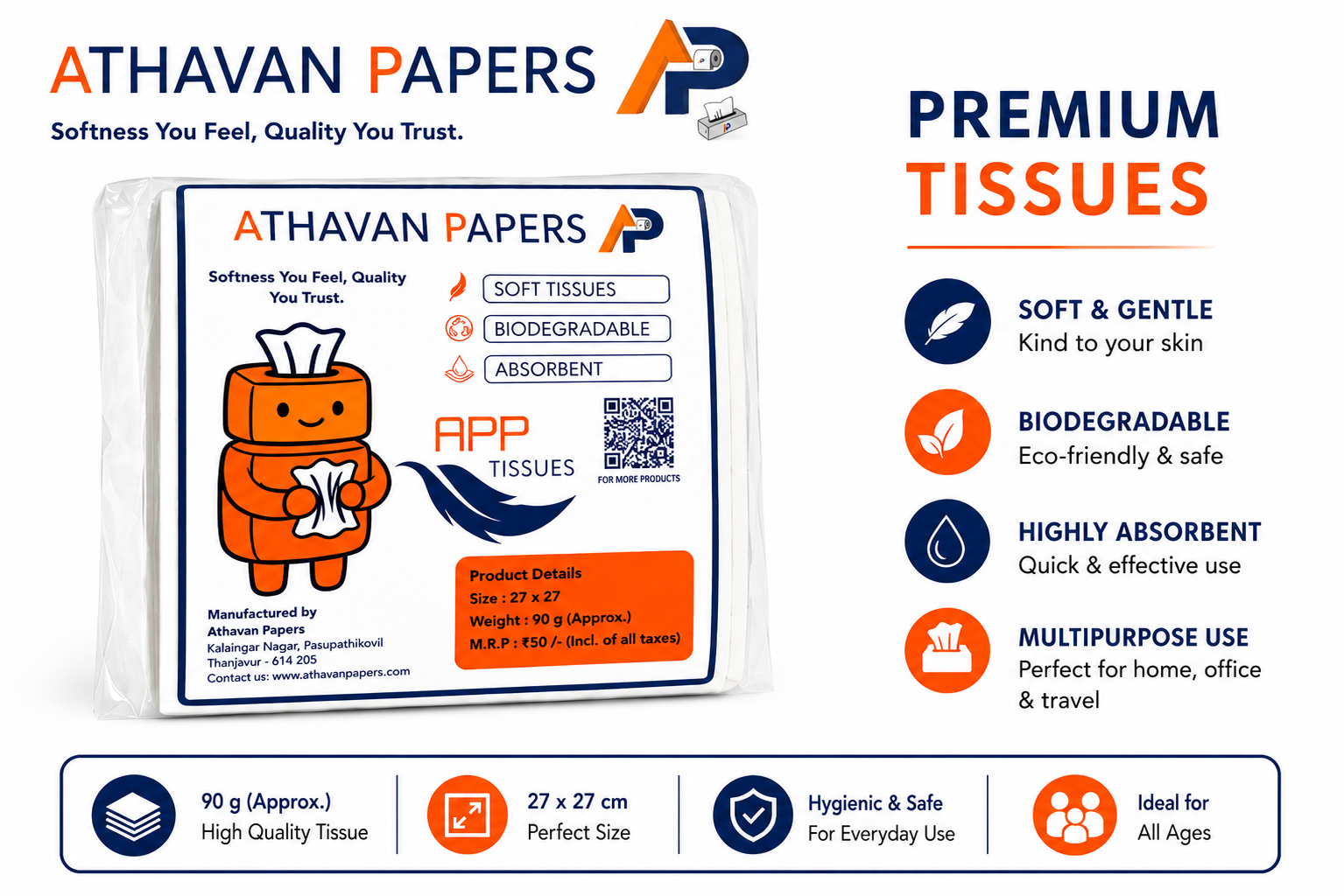 Tissue Paper Supplier in Chennai, Tamil Nadu | Athavan Papers ATHAVAN PAPERS