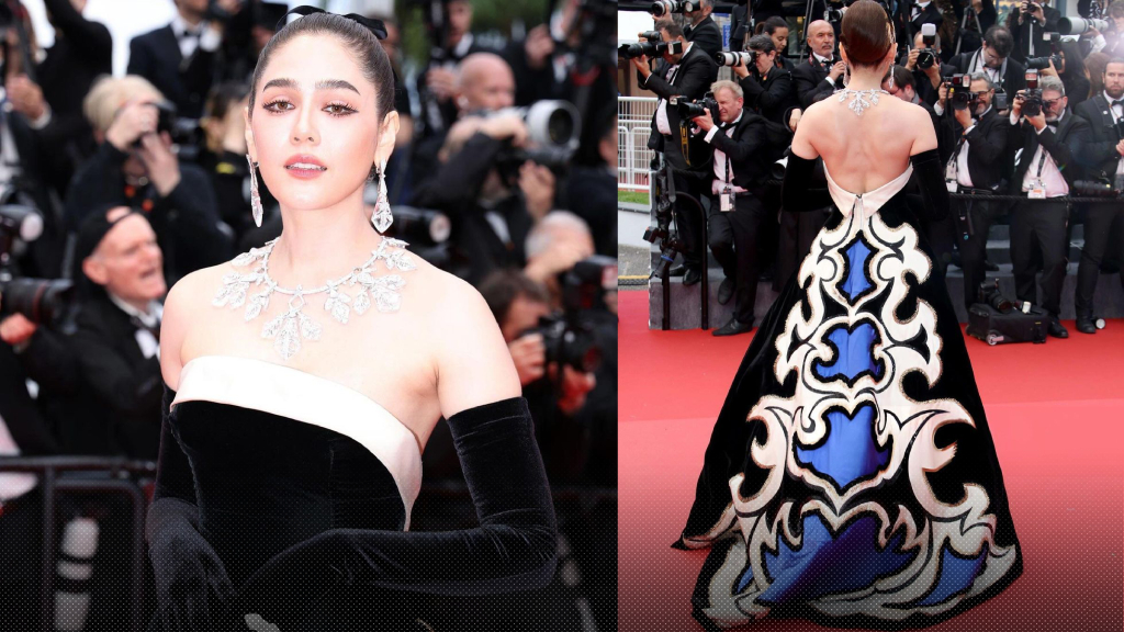 เริ่มแล้ว! ชมพู่ อารยา ประเดิมลุคพรมแดงเมืองคานส์ ด้วยชุดราตรีจาก Pierre Balmain พร้อมเครื่องประดับ 120 ล้าน