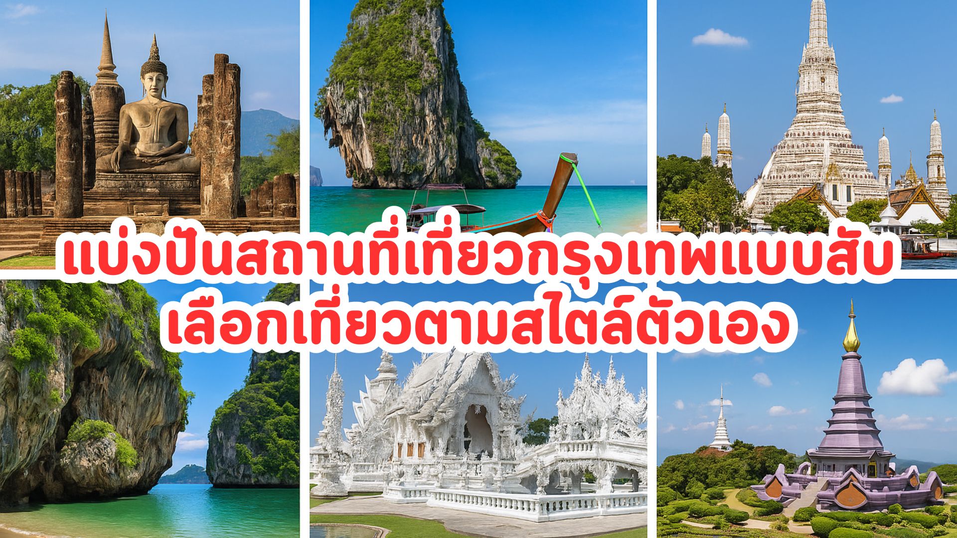 แบ่งปันสถานที่เที่ยวกรุงเทพแบบสับ เลือกเที่ยวตามสไตล์ตัวเอง