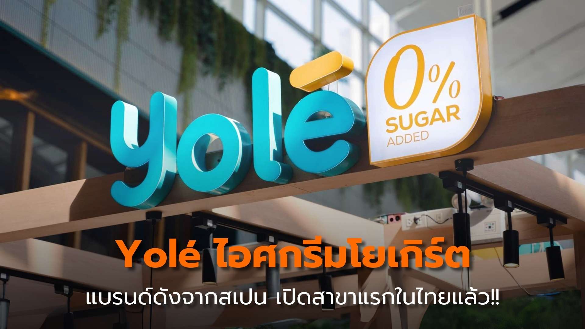 "Yolé" ไอศกรีมโยเกิร์ตแบรนด์ดังจากสเปน เปิดสาขาแรกในไทยแล้ว!!