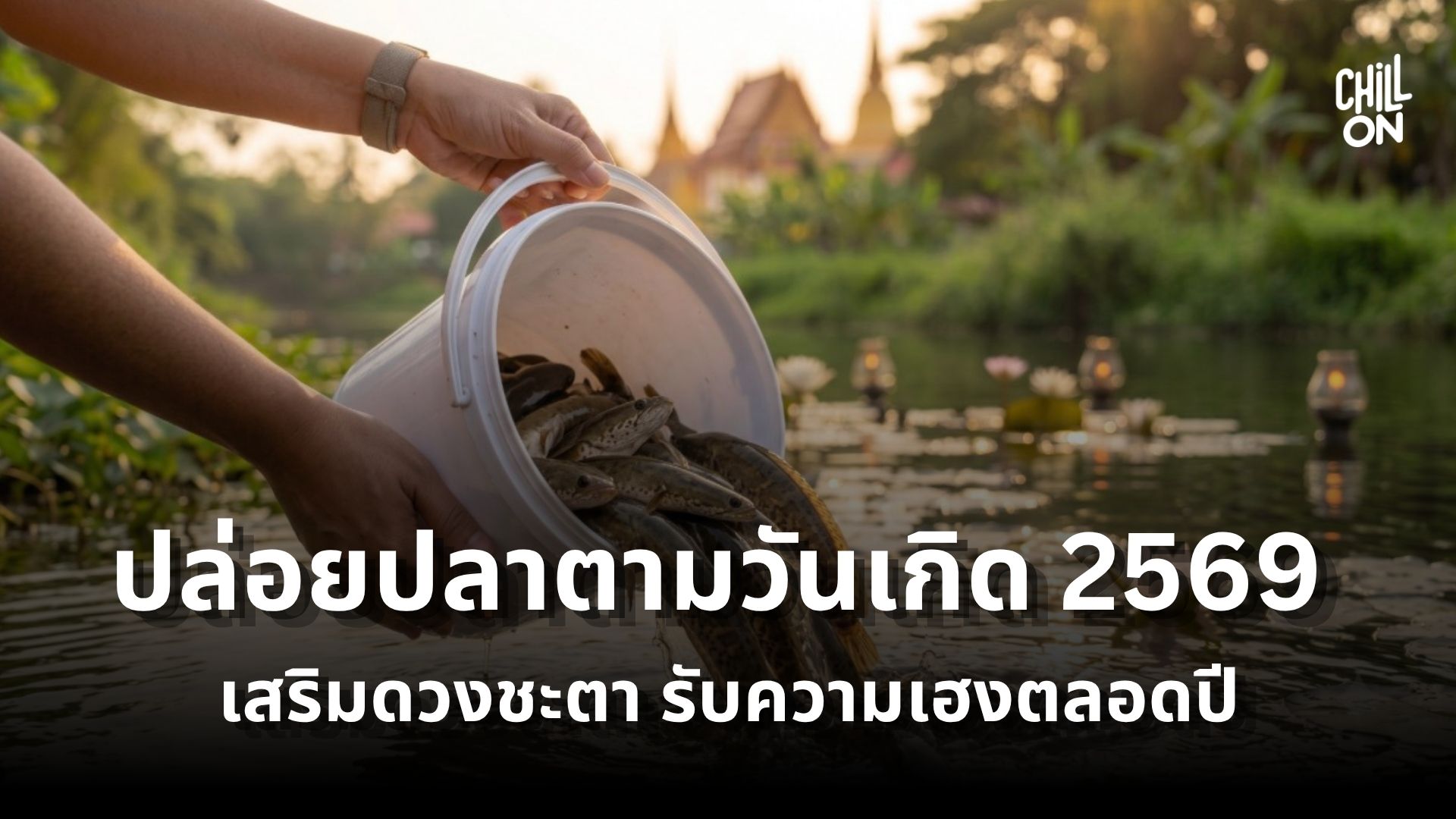 ปล่อยปลาตามวันเกิด 2569 เสริมดวงรุ่ง พร้อมคำอธิษฐาน