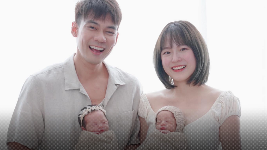 เวลคัม ‘น้องลิกก้า-น้องโรร่า’ ลูกฝาแฝดสุดน่ารักของ แดน และ แพทตี้ คลอดตามฤกษ์ 8 เดือน 8 ปีมังกร