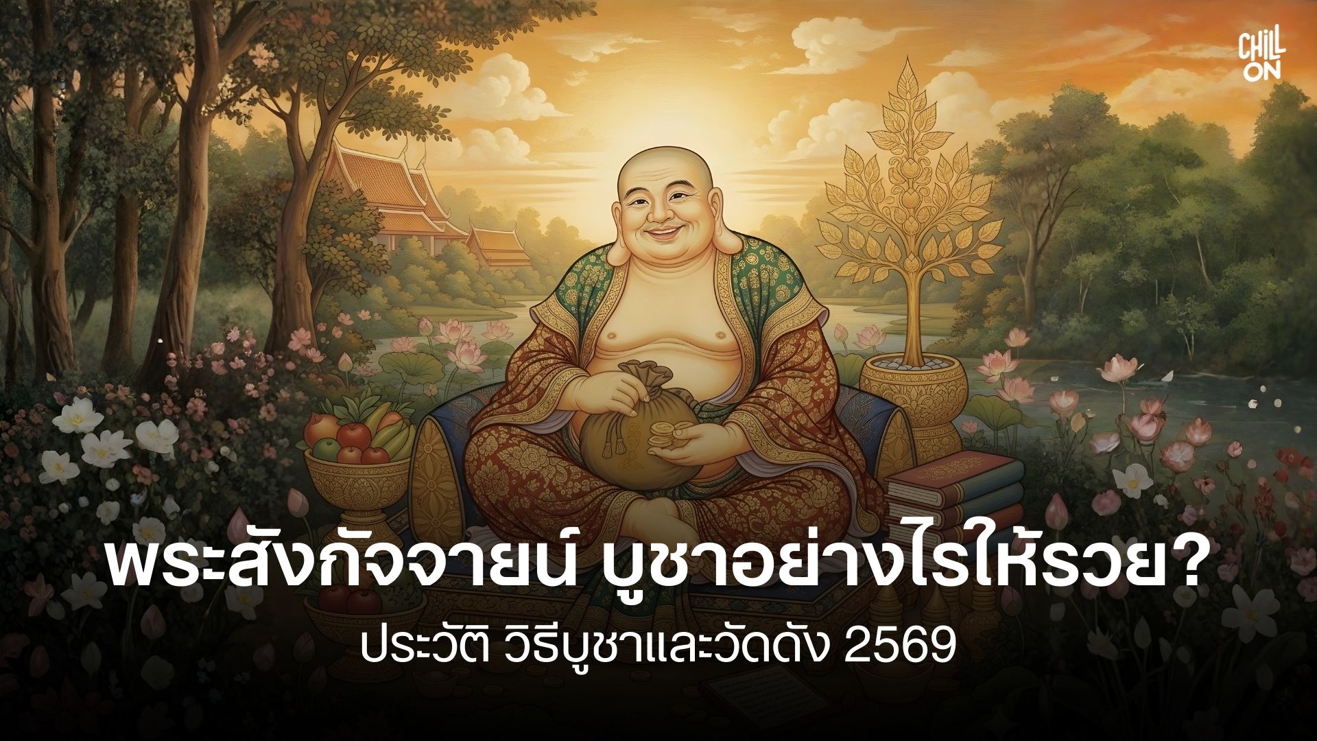 พระสังกัจจายน์ บูชาอย่างไรให้รวย? ประวัติ วิธีบูชาและวัดดัง 2569