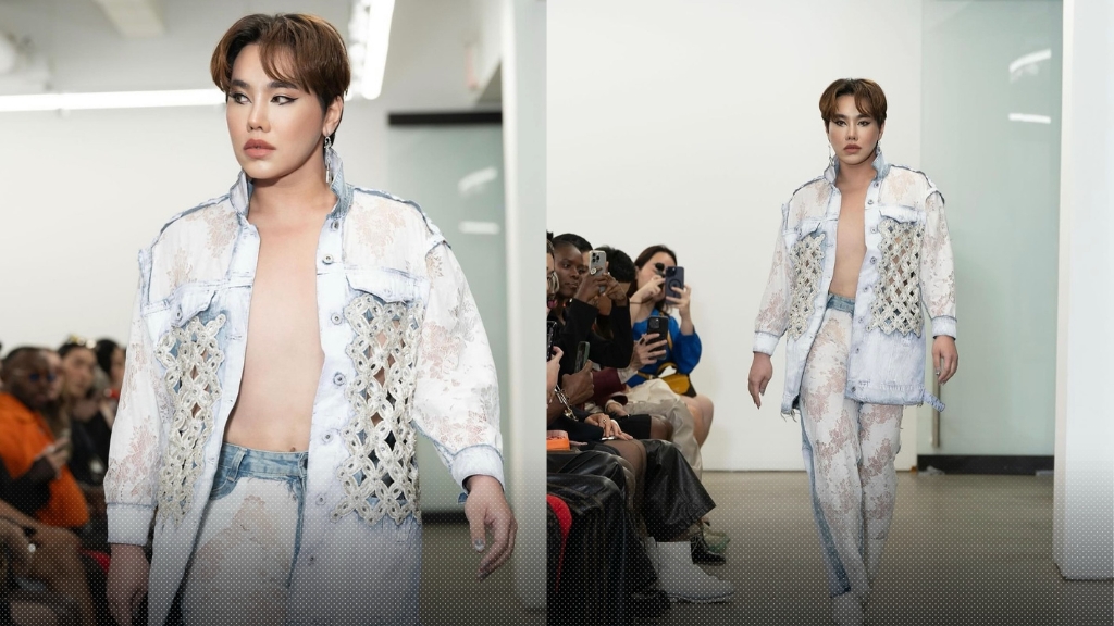 ดีเจบุ๊คโกะ ธนัชพันธ์ ในลุคเซ็กซี่ฝีมือนักออกแบบไทย ปิดท้ายรันเวย์ New York Fashion Week