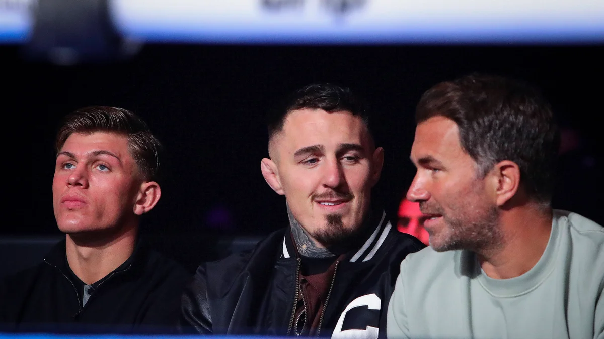 Hearn Advises Aspinall Against Unification Bout Under Current UFC Contract