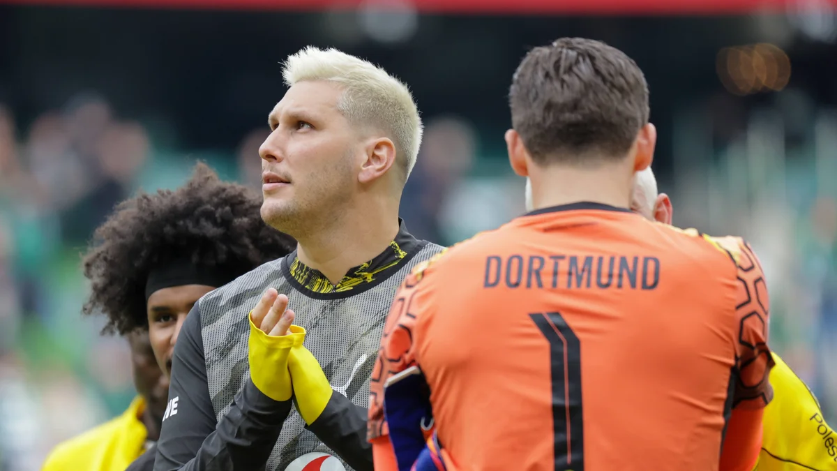 Borussia Dortmund's Niklas Süle on the field during a Bundesliga match.