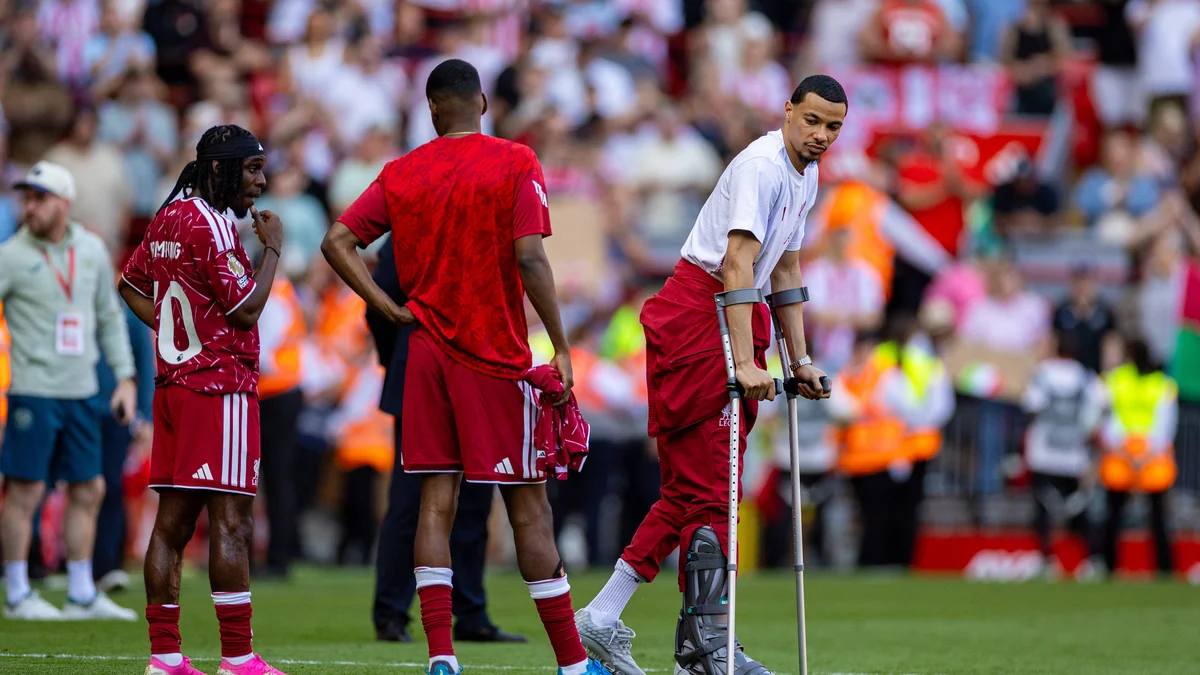 Hugo Ekitike targets Boxing Day Liverpool return after Achilles blow
