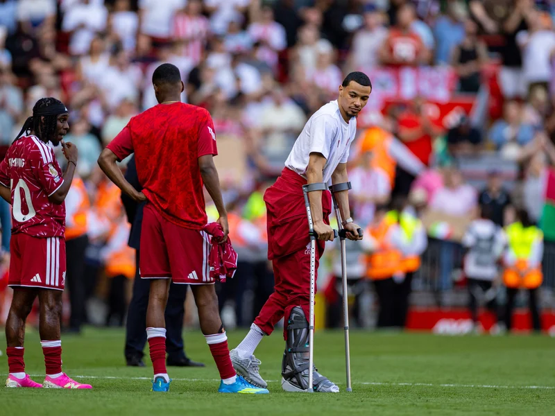 Hugo Ekitike targets Boxing Day Liverpool return after Achilles blow