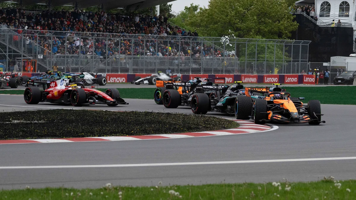 Russell sets Barcelona practice benchmark as Antonelli battles traffic