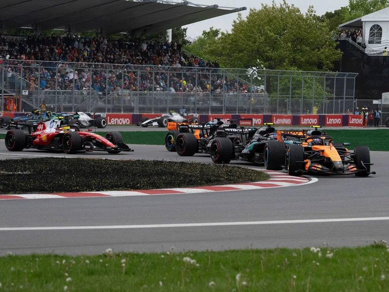 Russell sets Barcelona practice benchmark as Antonelli battles traffic