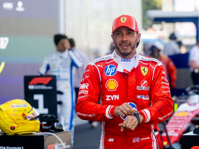 Hamilton’s first Ferrari victory in Barcelona hailed as new chapter