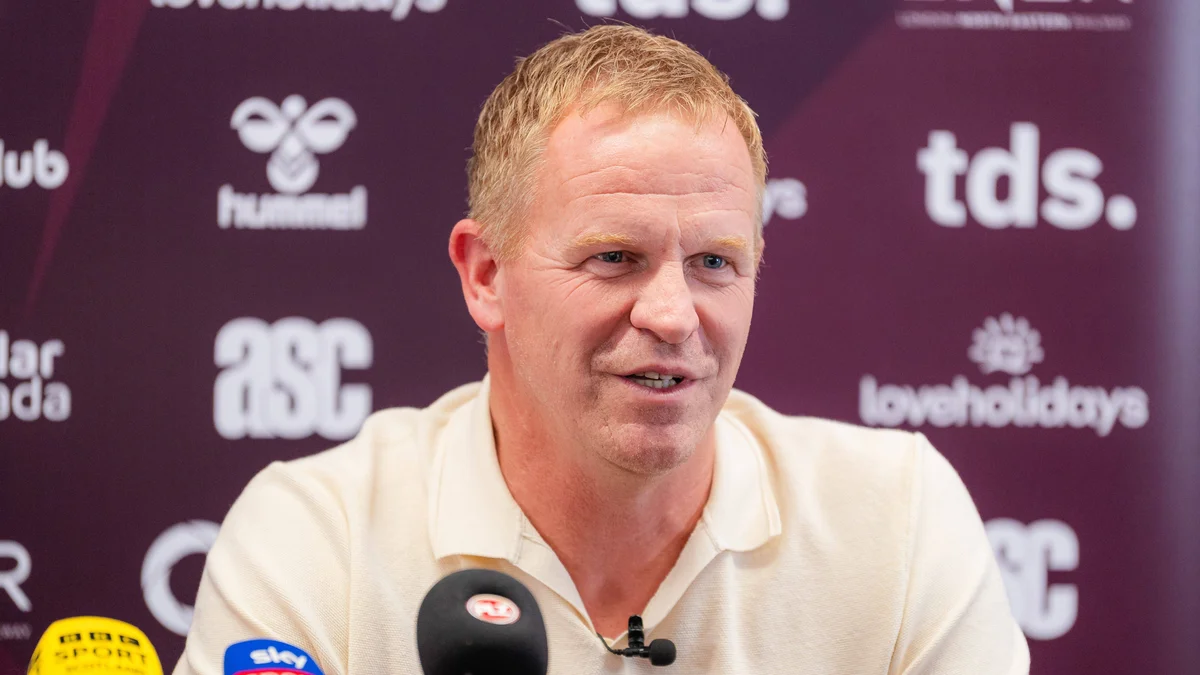 Vrancken Sets Ambitious Champions League Target for Hearts Ahead of Sturm Graz Tie