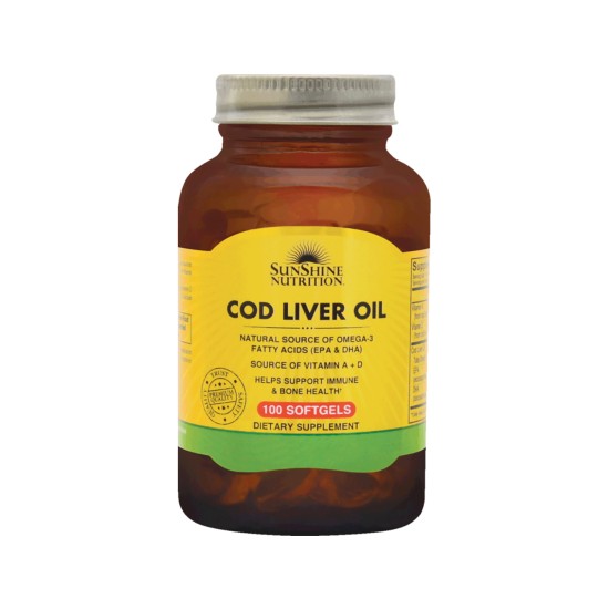 Sunshine Nutrition Cod Liver Oil 100 Softgels in Dubai, UAE