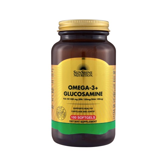 Sunshine Nutrition Omega 3 Glucosamine 100 Softgels in Dubai, UAE