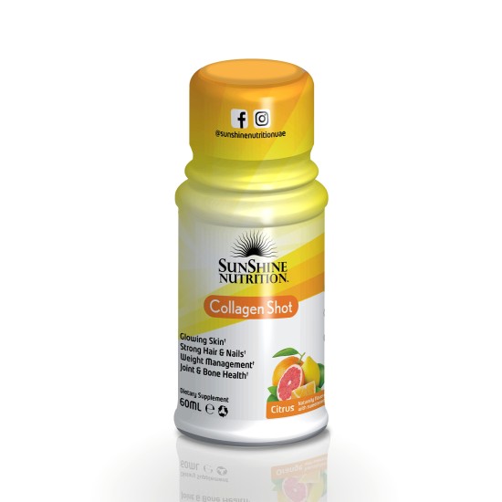 Sunshine Nutrition Collagen Shots Citrus 60ml 12 Pieces in Dubai, UAE