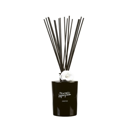 Teatro Gift Set Fiore Luxury Sticks Ml.1500 Shiny Black Vase in Dubai, UAE