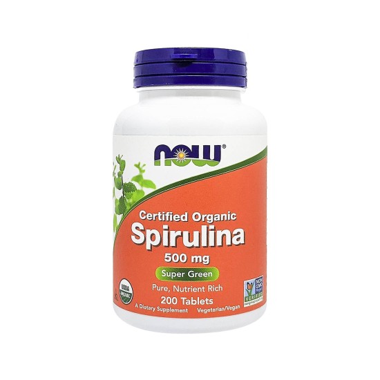 Now Foods Organic Spirulina 500 mg 200 Tablets in Dubai, UAE