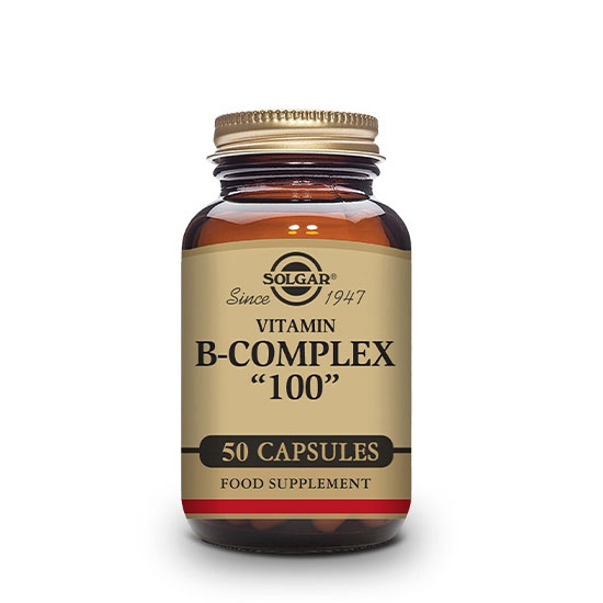 Solgar B-Complex 100 Vegetable Capsules 50 Capsules in Dubai, UAE