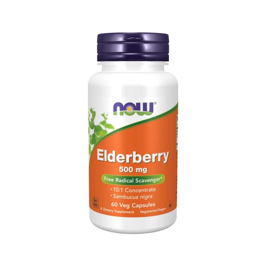 Now Foods Elderberry 500 mg, 60 Veg Capsules in Dubai, UAE