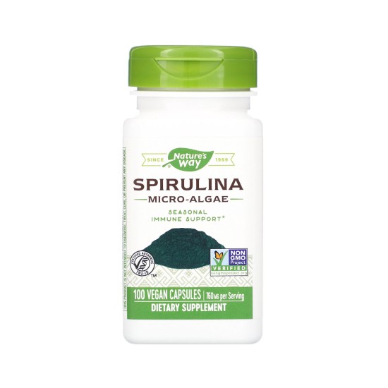 Natures Way Spirulina 100 Vegan Capsules in Dubai, UAE