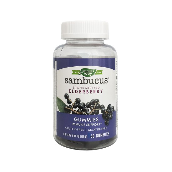 Natures Way Sambucus Elderberry Adult's Immune Boost Gummies, 60 Gummies in Dubai, UAE