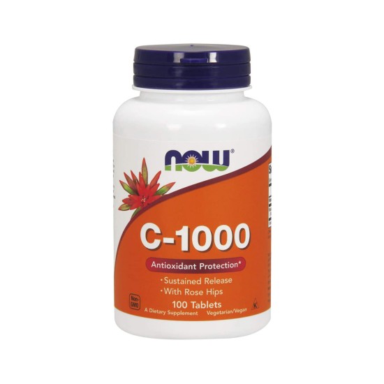 Now Foods Vitamin C-1000 Sustained Release with Rosehip 100 Tablets in Dubai, UAE