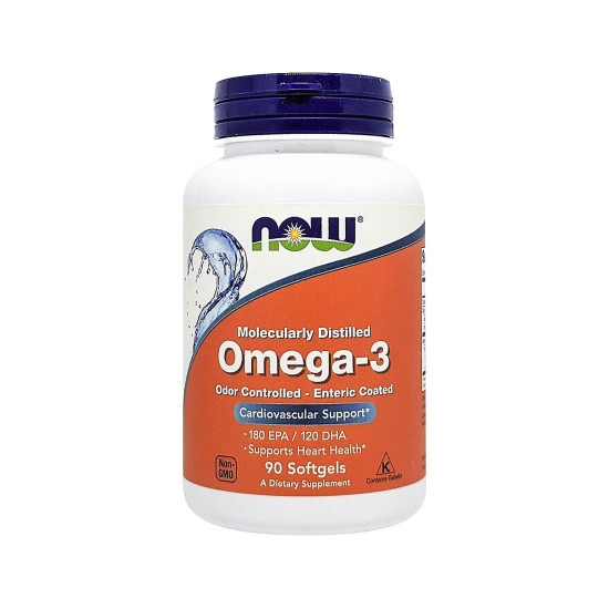 Now Foods Omega-3, Enteric Coated 90 Softgels in Dubai, UAE